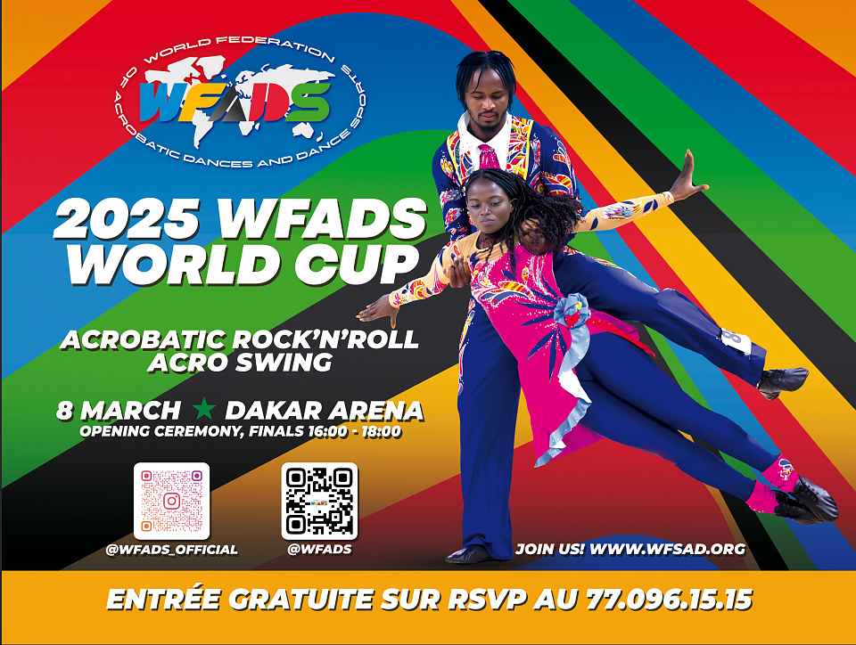 Organization of the First World Cup of Acrobatic and Sport Dances in Africa 